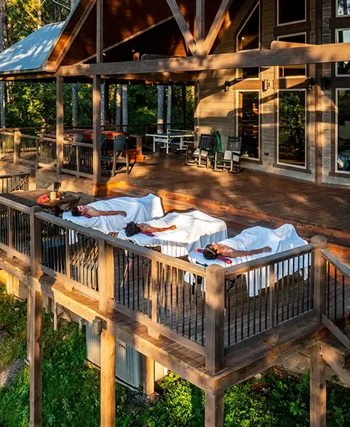 How a Cabin Massage Works Clients about to enjoy a cabin massage Broken Bow experience