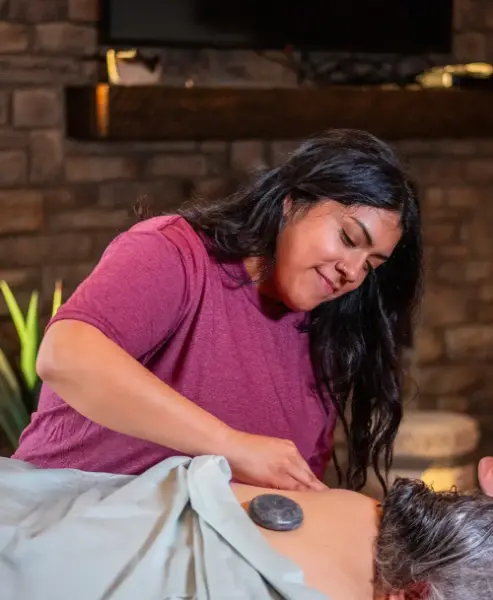 A massage therapist giving a massage Broken Bow